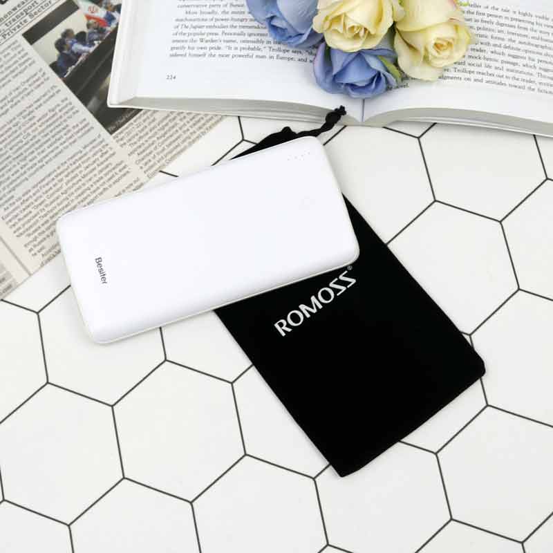 کیف پاور بانک مخملی مشکی ROMOSS
