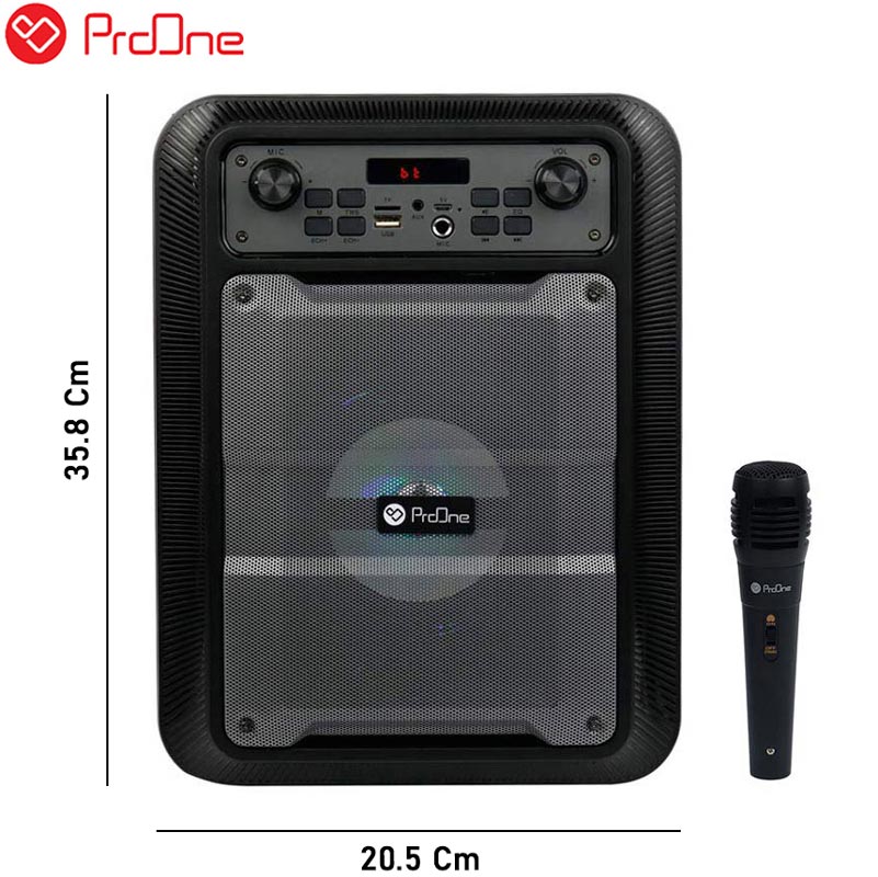 اسپیکر چمدانی بلوتوثی رم و فلش خور ProOne IR-01 Series PSB4910 + میکروفون