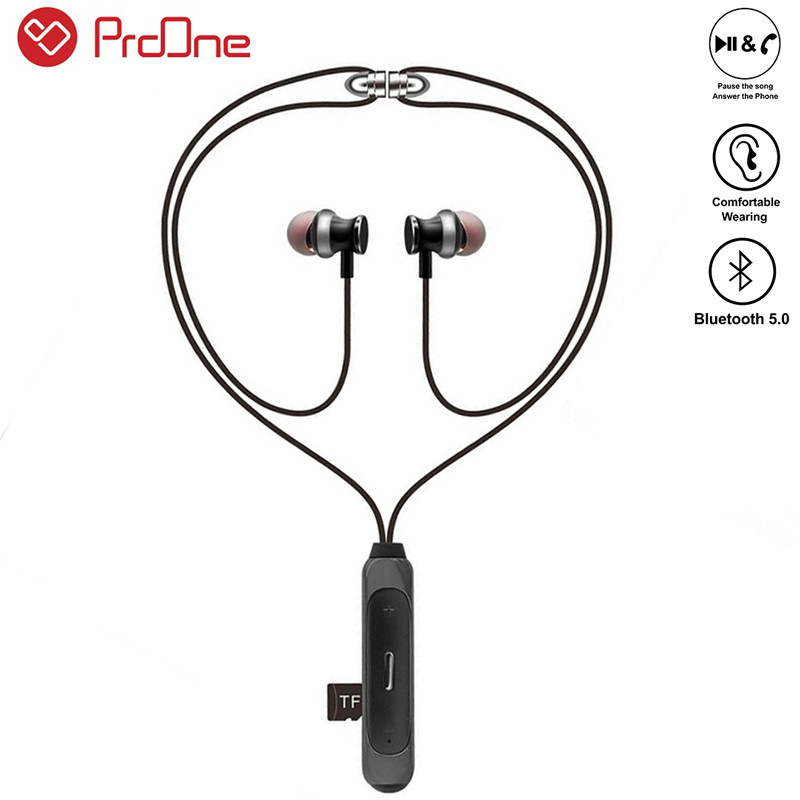 هندزفری بلوتوث دورگردنی و رم خور ProOne PHB3705