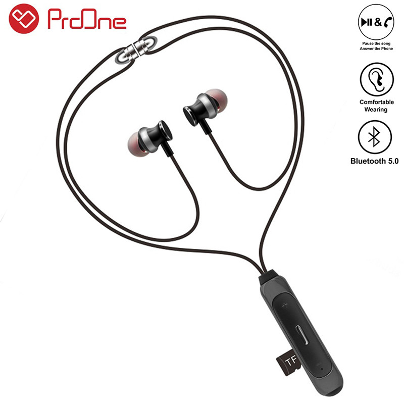 هندزفری بلوتوث دورگردنی و رم خور ProOne PHB3705