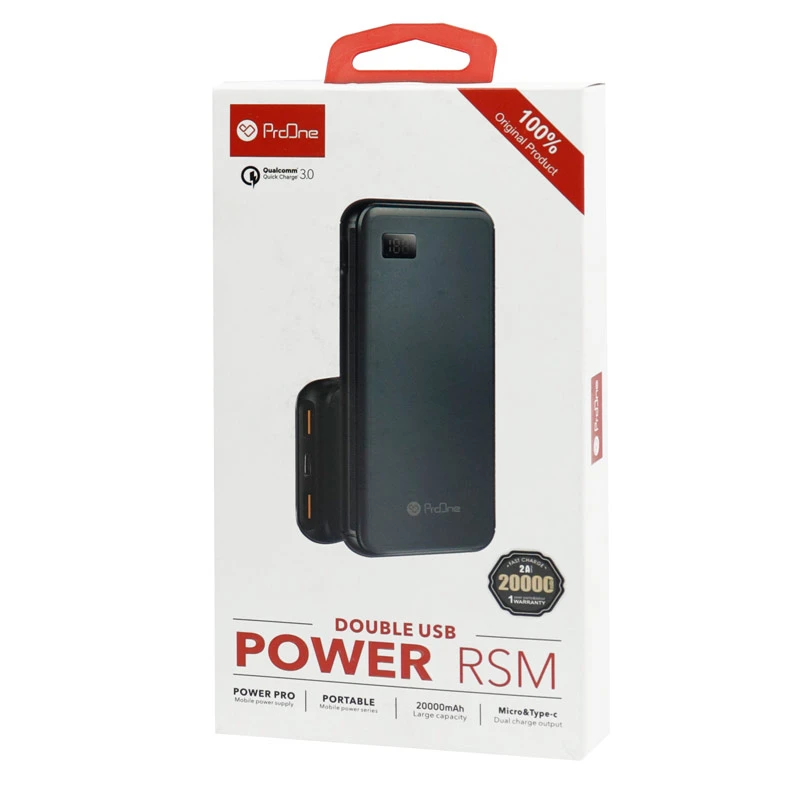 پاور بانک فست شارژ 20000 پرووان ProOne PM13 QC3 PD
