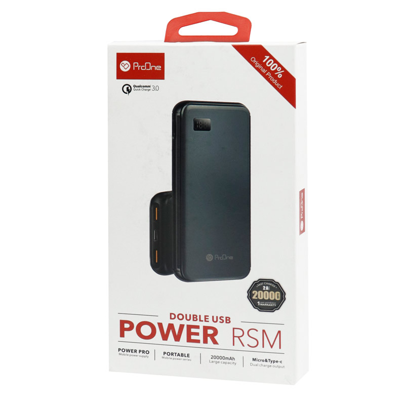 پاور بانک فست شارژ 20000 پرووان ProOne PM13 QC3 PD