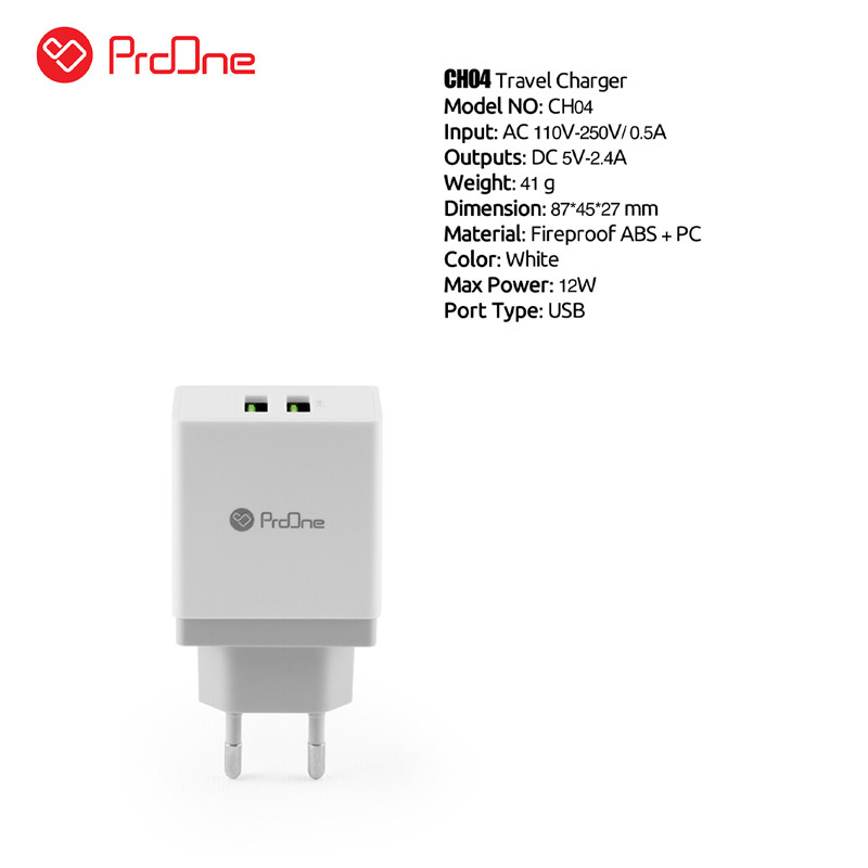 کلگی شارژ ProOne PWC515 CH04 12W