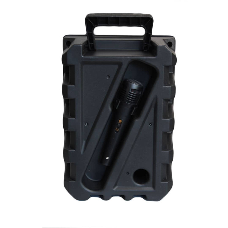 اسپیکر چمدانی بلوتوثی رم و فلش خور Kimiso QS-3806 + میکروفون و ریموت کنترل
