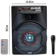 اسپیکر چمدانی بلوتوثی رم و فلش خور Kimiso QS-3806 + میکروفون و ریموت کنترل