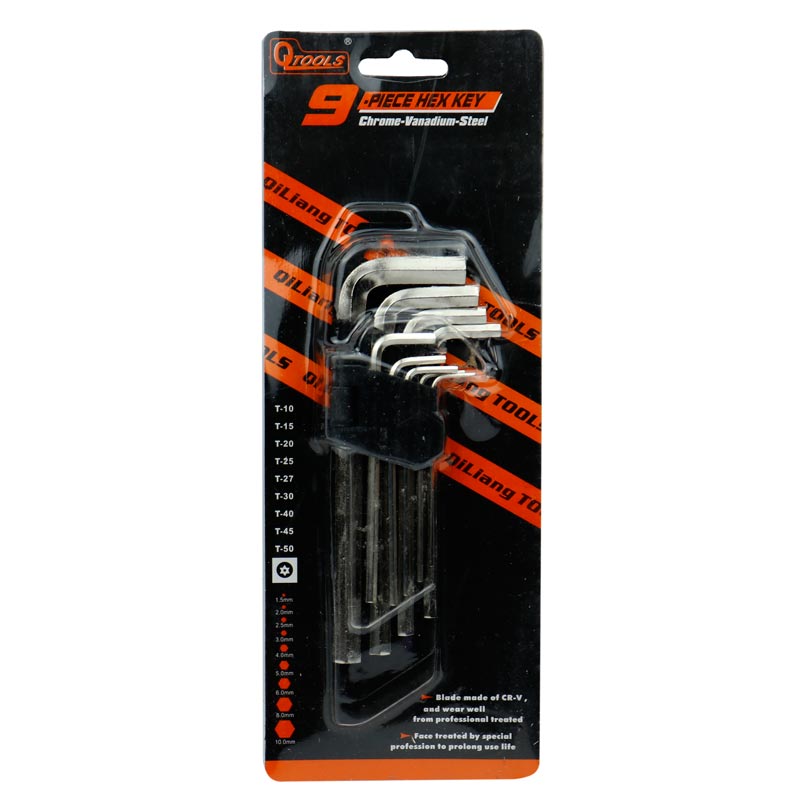 ست آچار آلن شش گوش 9 عددی کیو تولز QTools