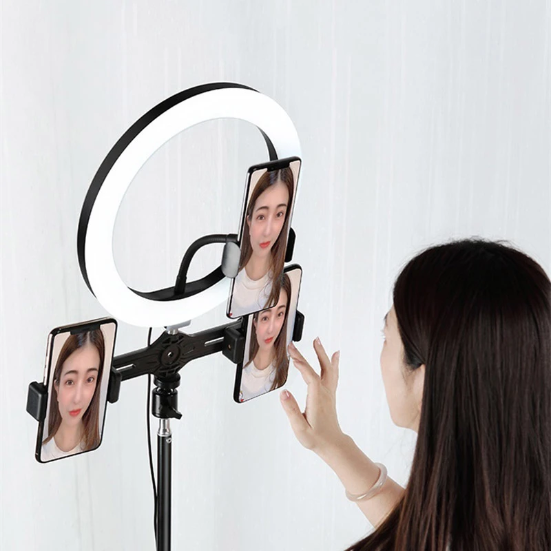 رینگ لایت پایه دار Rock Selfie Ring Light RPH0948
