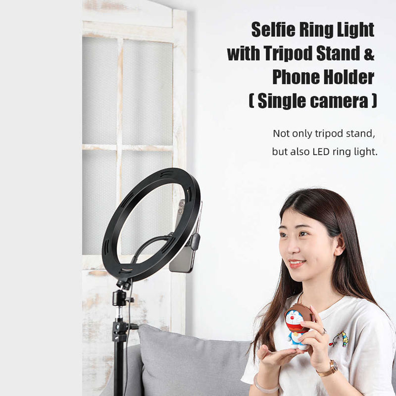 رینگ لایت پایه دار Rock Selfie Ring Light RPH0948