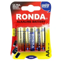 باتری چهارتایی قلمی Ronda Alkaline Ultra Plus LR6 1.5V AA