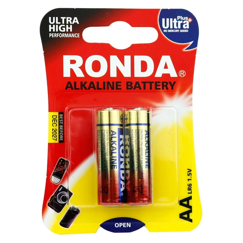باتری دوتایی قلمی Ronda Ultra Plus Alkaline LR6 1.5V AA