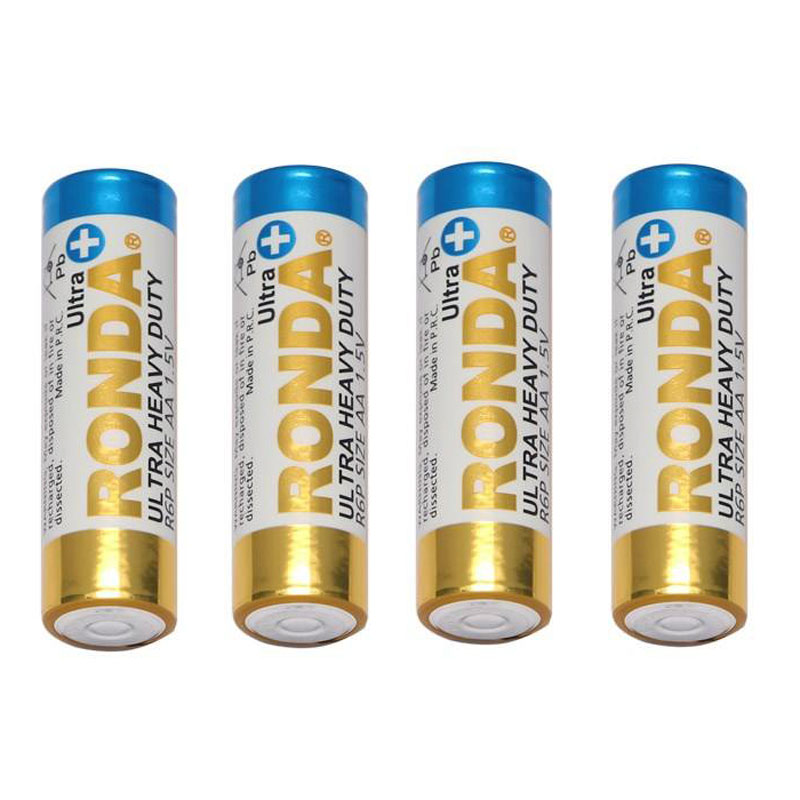 باتری چهارتایی قلمی Ronda Ultra Heavy Duty Ultra Plus R6P 1.5V AA بسته 40 عددی شرینک