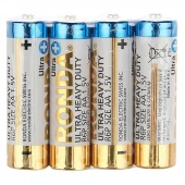 باتری چهارتایی قلمی Ronda Ultra Heavy Duty Ultra Plus R6P 1.5V AA شرینک