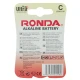 باتری دوتایی متوسط Ronda Alkaline Ultra Plus LR14 1.5V C