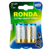 باتری دوتایی متوسط Ronda Ultra Heavy Duty Ultra Plus R14P 1.5V C