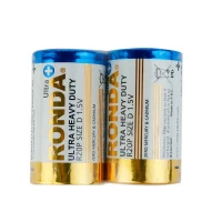 باتری دوتایی بزرگ Ronda Ultra Plus Heavy Duty R20P 1.5V D شرینک