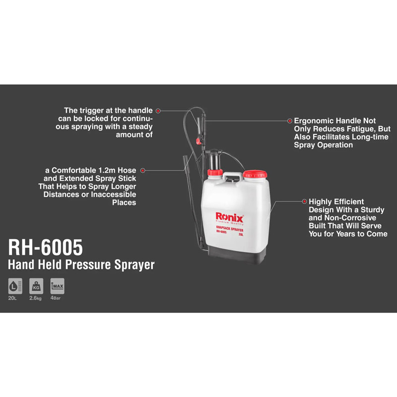 سمپاش دستی 20 لیتری Ronix RH-6005