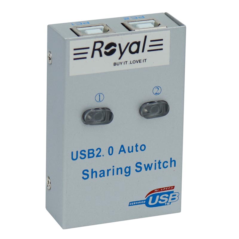 سوییچ پرینتر Royal 2UA USB Auto Sharing 2Port