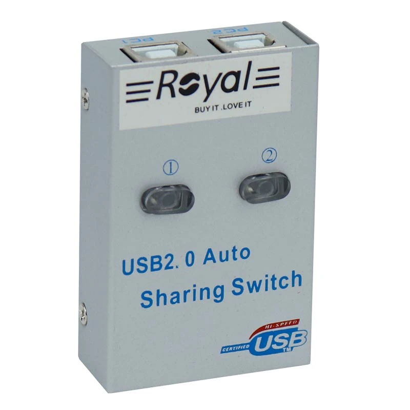 سوییچ پرینتر 2 پورت دستی رویال 2UA