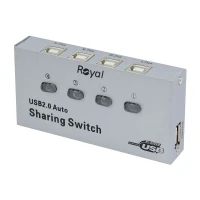 سوییچ پرینتر Royal 4UA USB Auto Sharing 4Port