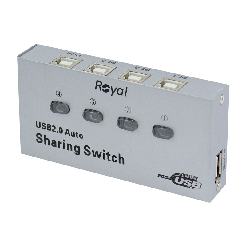 سوییچ پرینتر Royal 4UA USB Auto Sharing 4Port