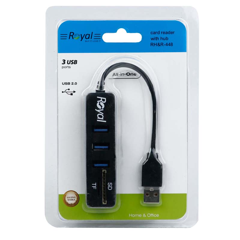 هاب و رم ریدر Royal RH&R-448 3port