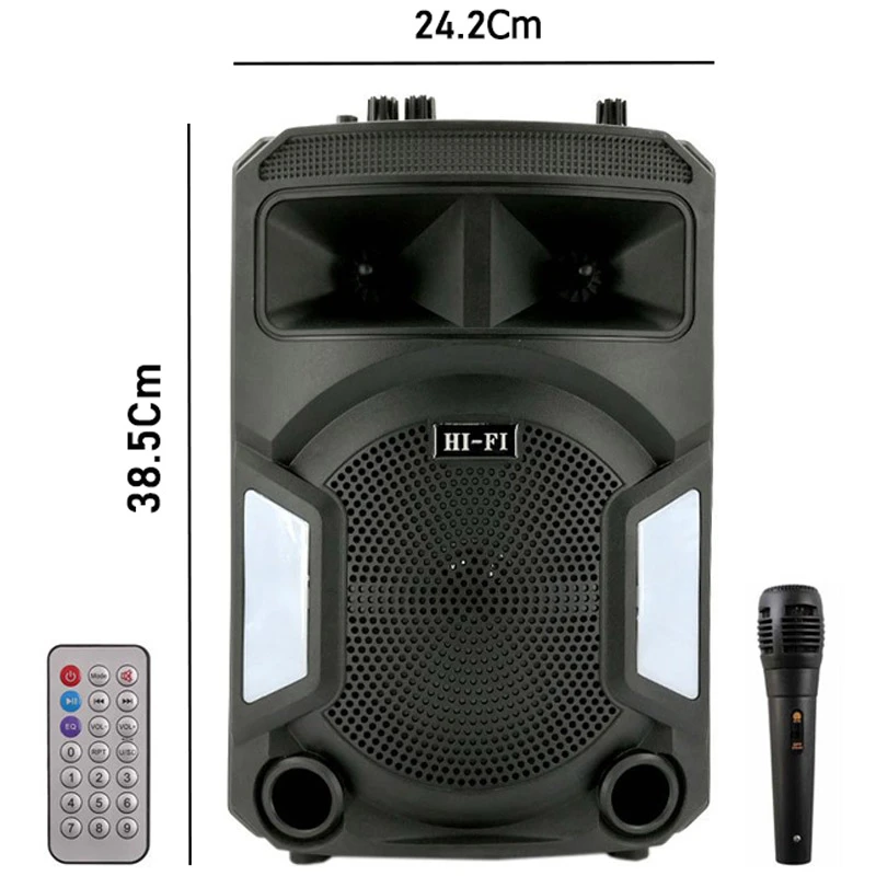 اسپیکر چمدانی بلوتوثی رم و فلش خور HIFI SZ-1828 + میکروفن و ریموت کنترل