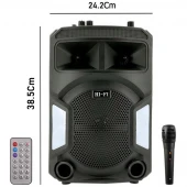 اسپیکر چمدانی بلوتوثی رم و فلش خور HIFI SZ-1828 + میکروفن و ریموت کنترل
