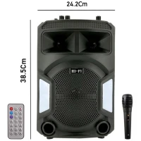 اسپیکر چمدانی بلوتوثی رم و فلش خور HIFI SZ-1828 + میکروفن و ریموت کنترل