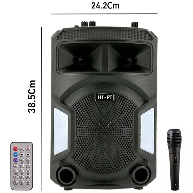 اسپیکر چمدانی بلوتوثی رم و فلش خور HIFI SZ-1828 + میکروفن و ریموت کنترل