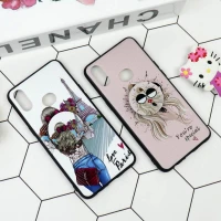قاب فانتزی برجسته + پاپ سوکت طرح دختر سامسونگ A10s سری D