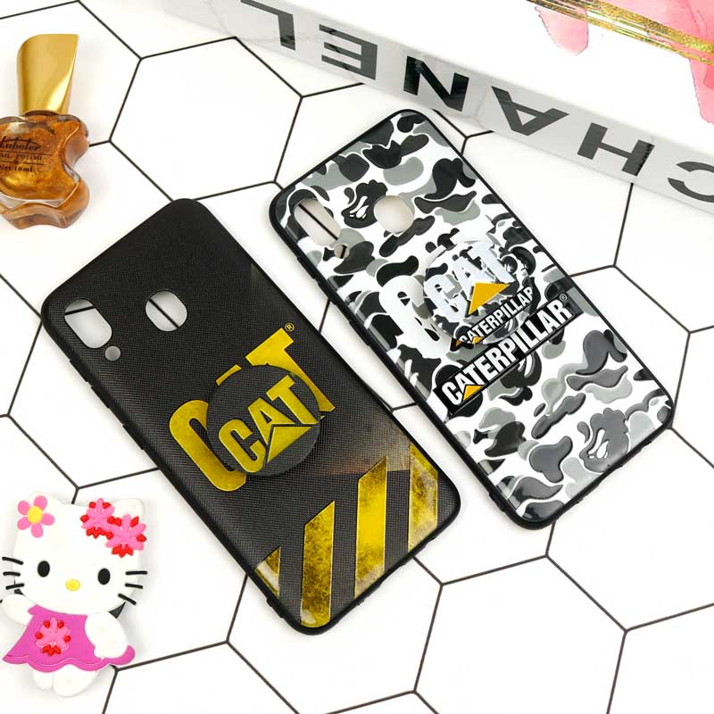 قاب فانتزی برجسته + پاپ سوکت طرح CAT سامسونگ A20/A30 سری D