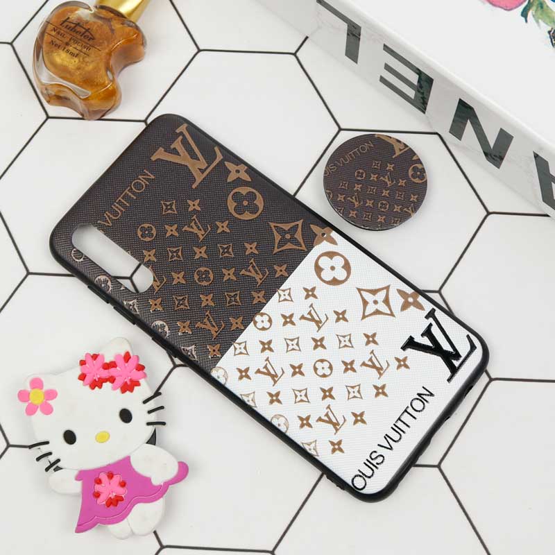 قاب فانتزی برجسته + پاپ سوکت طرح LV سامسونگ A30s / A50s سری D