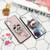 قاب فانتزی برجسته + پاپ سوکت طرح دختر سامسونگ A32 4G سری D