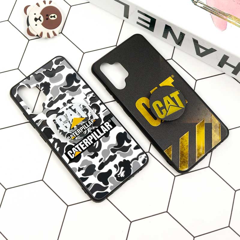 قاب فانتزی برجسته + پاپ سوکت طرح CAT سامسونگ A32 4G سری D