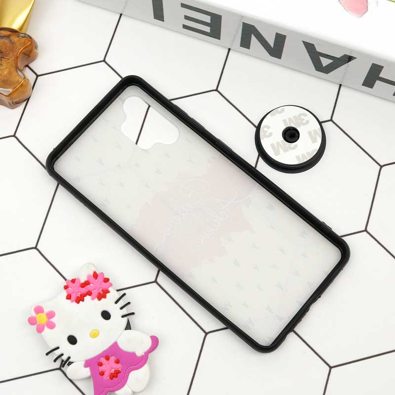 قاب فانتزی برجسته + پاپ سوکت طرح قلب سامسونگ A32 4G سری D