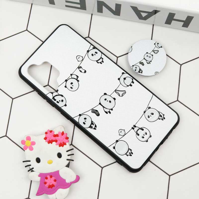 قاب فانتزی برجسته + پاپ سوکت طرح پاندا سامسونگ A32 4G سری D