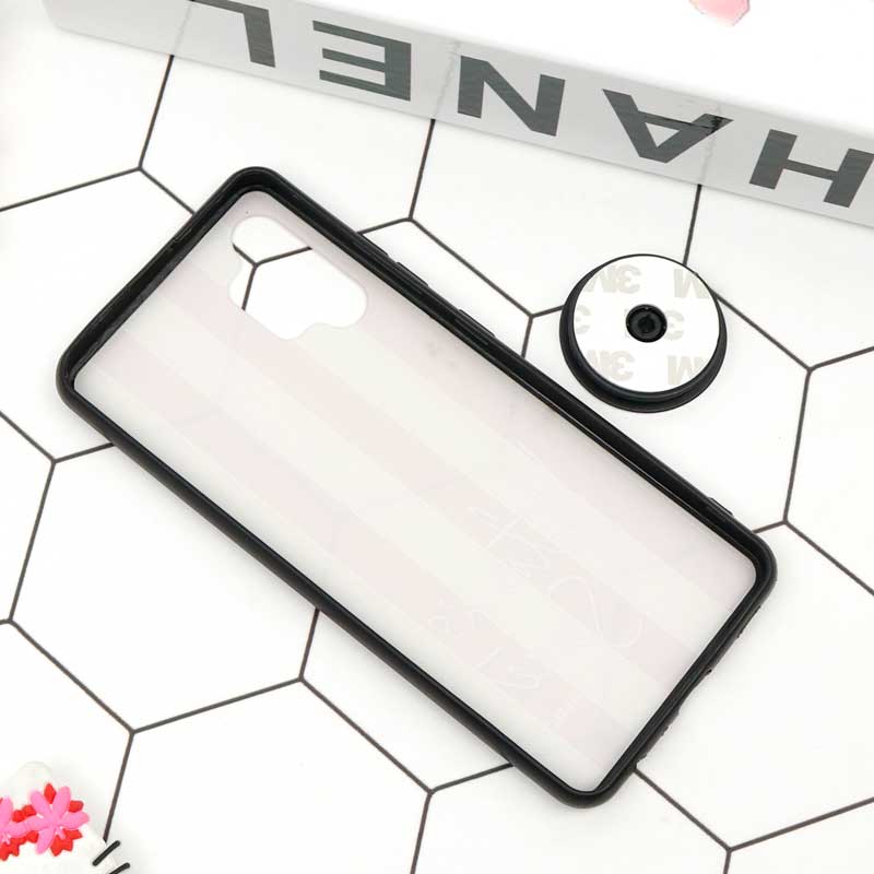 قاب فانتزی برجسته + پاپ سوکت طرح ویکتوریا سکرت سامسونگ A32 4G سری D