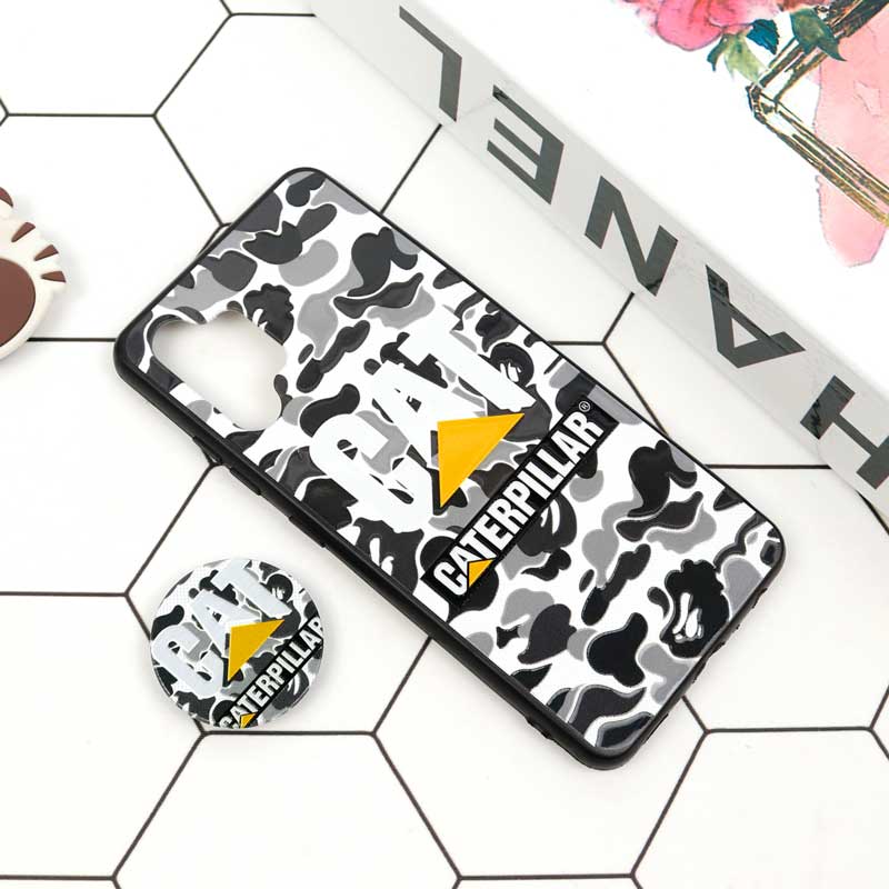 قاب فانتزی برجسته + پاپ سوکت طرح CAT سامسونگ A32 4G سری D
