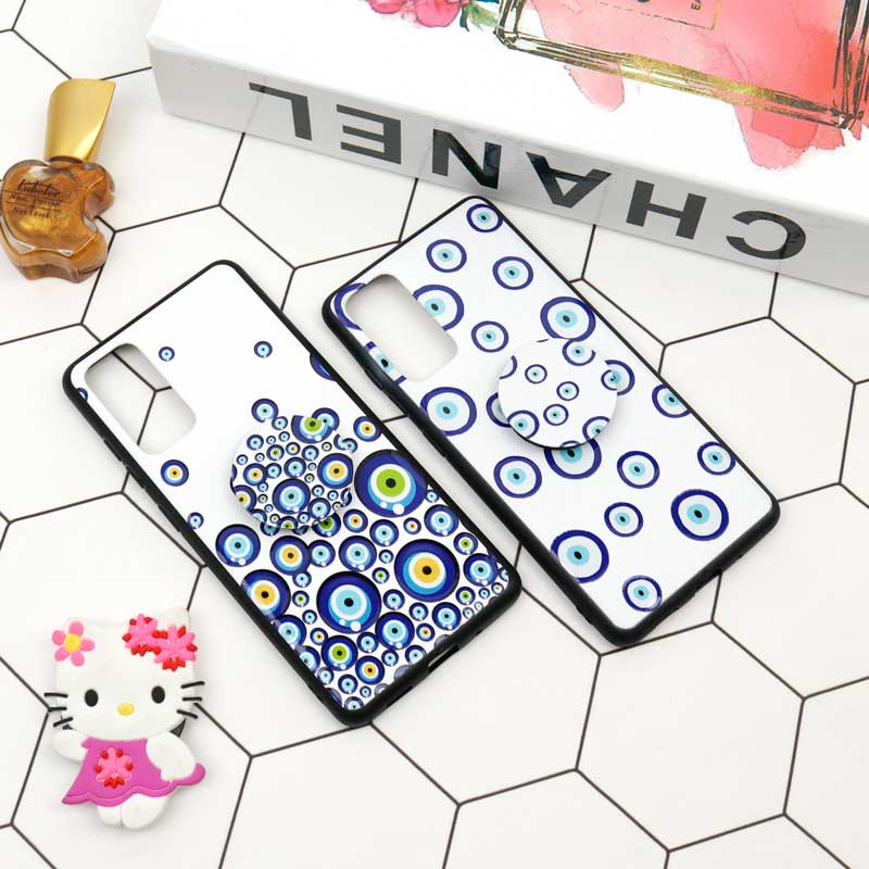 قاب فانتزی برجسته + پاپ سوکت طرح چشم و نظر سامسونگ S20 FE سری D
