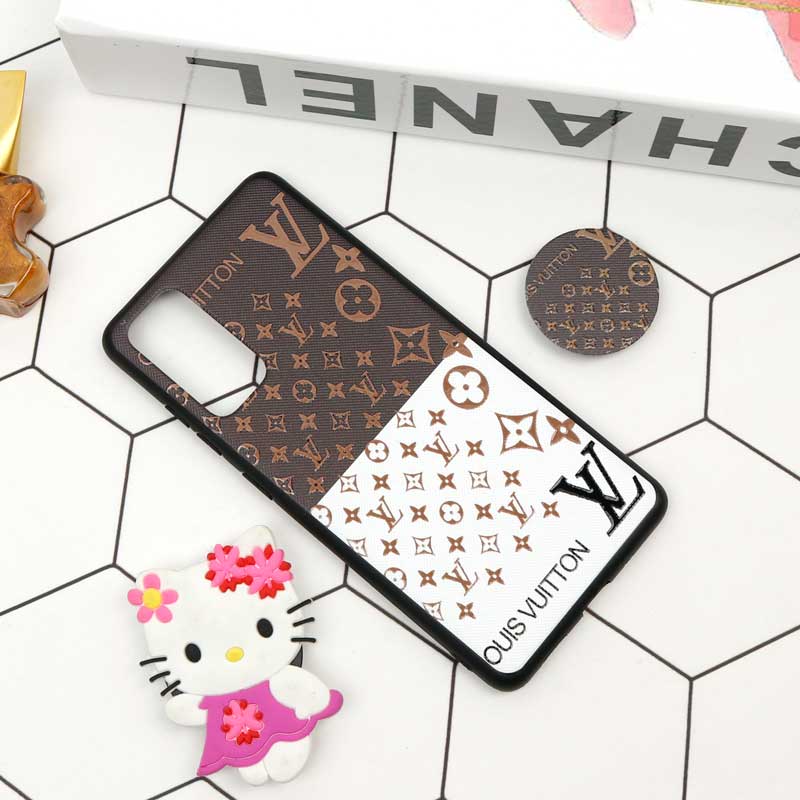 قاب فانتزی برجسته + پاپ سوکت طرح LV سامسونگ S20 FE سری D