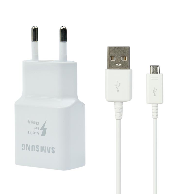 شارژر دیواری فست شارژ Samsung S7 2A + کابل میکرو یو اس بی