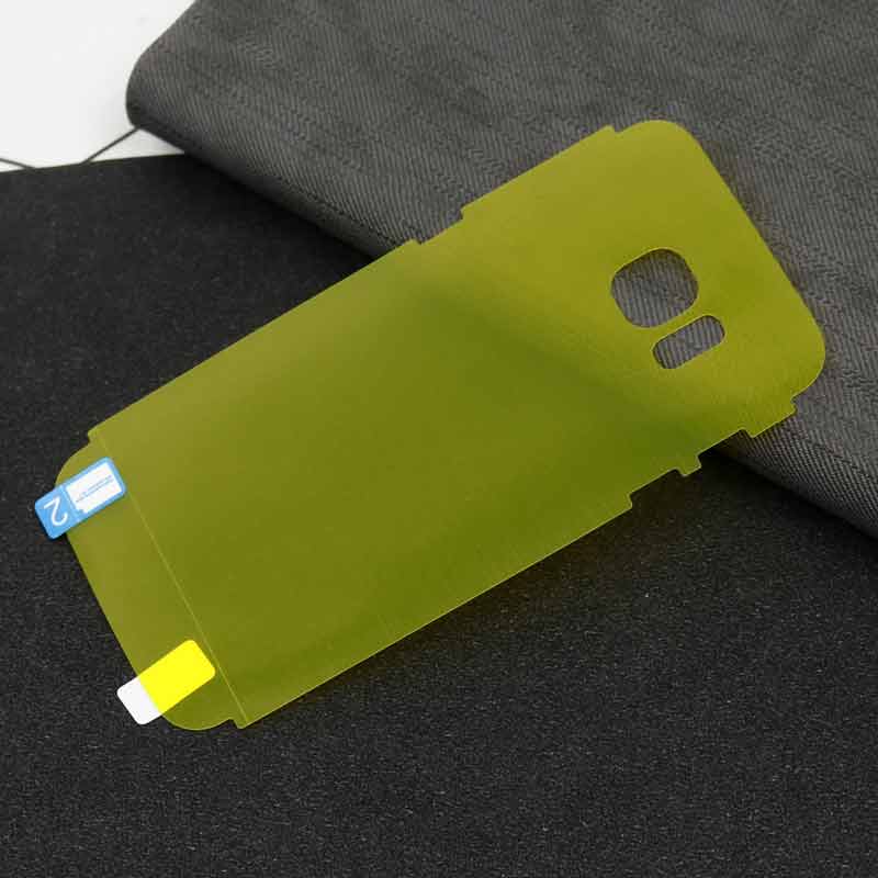 برچسب پشت تمام چسب زرد Samsung S7 Edge