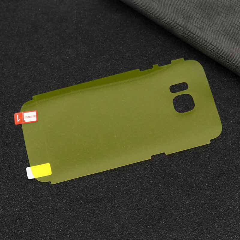 برچسب پشت تمام چسب زرد Samsung S7 Edge