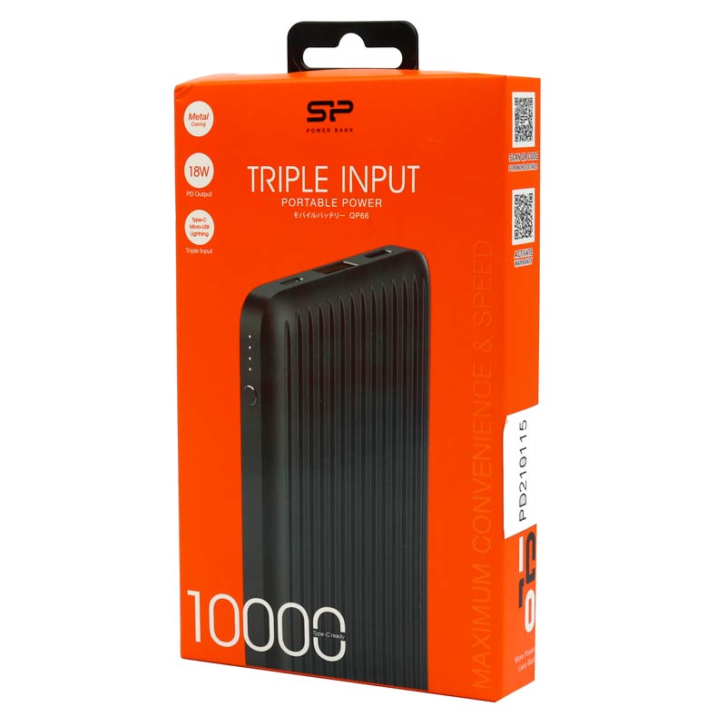 پاور بانک فست شارژ 10000 سیلیکون پاور Silicon Power QP66 QC3 PD 18W