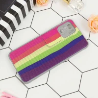 قاب سیلیکونی رنگین کمانی محافظ لنزدار کشویی Xiaomi Redmi 10 / Note 10s