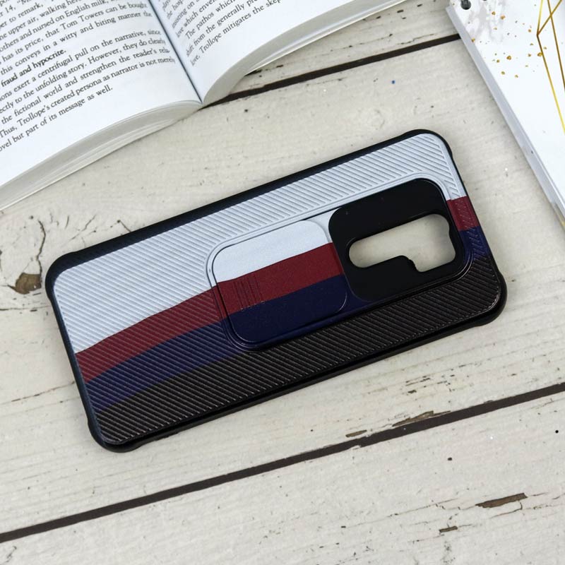 قاب سیلیکونی رنگین کمانی محافظ لنزدار کشویی Xiaomi Redmi 9