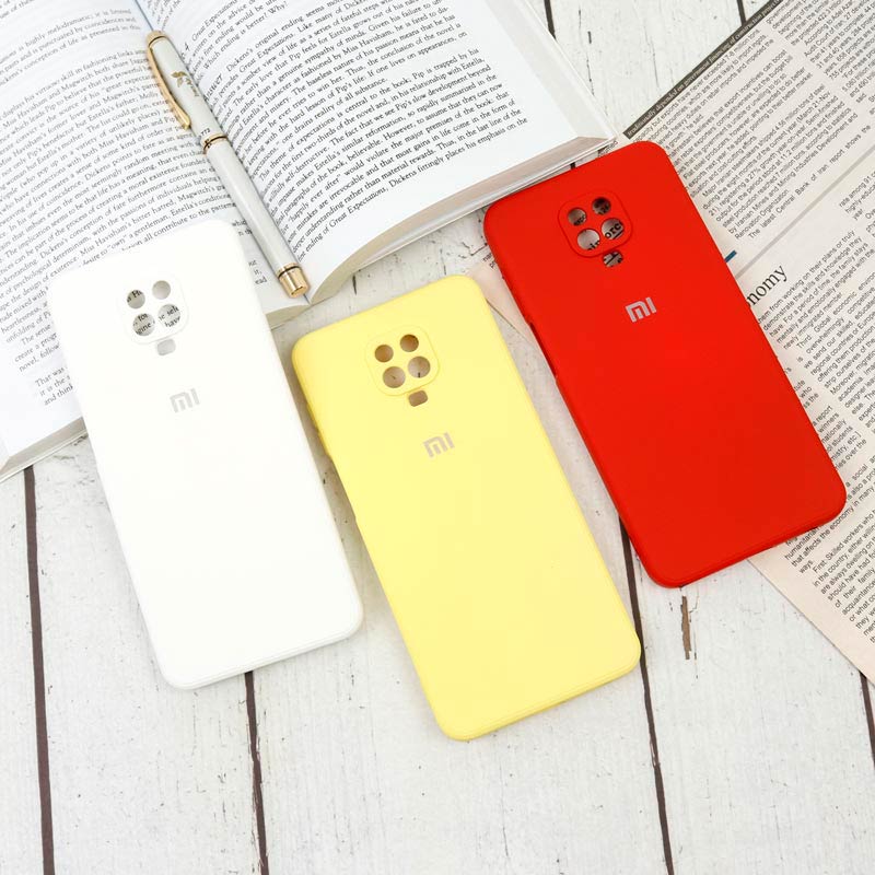 قاب سیلیکونی زیربسته شیائومی Redmi Note 9s / Redmi Note 9 Pro محافظ لنزدار