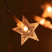 ریسه طرح ستاره برفی آفتابی 7 متری