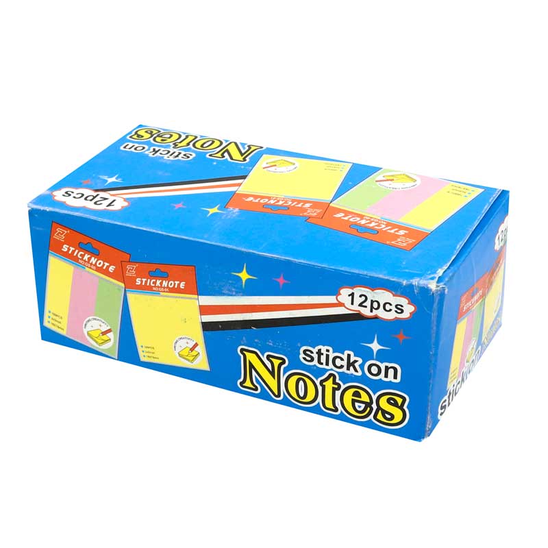 کاغذ یادداشت چسب دار Sticky Note GS-04 8*8cm بسته 12 عددی