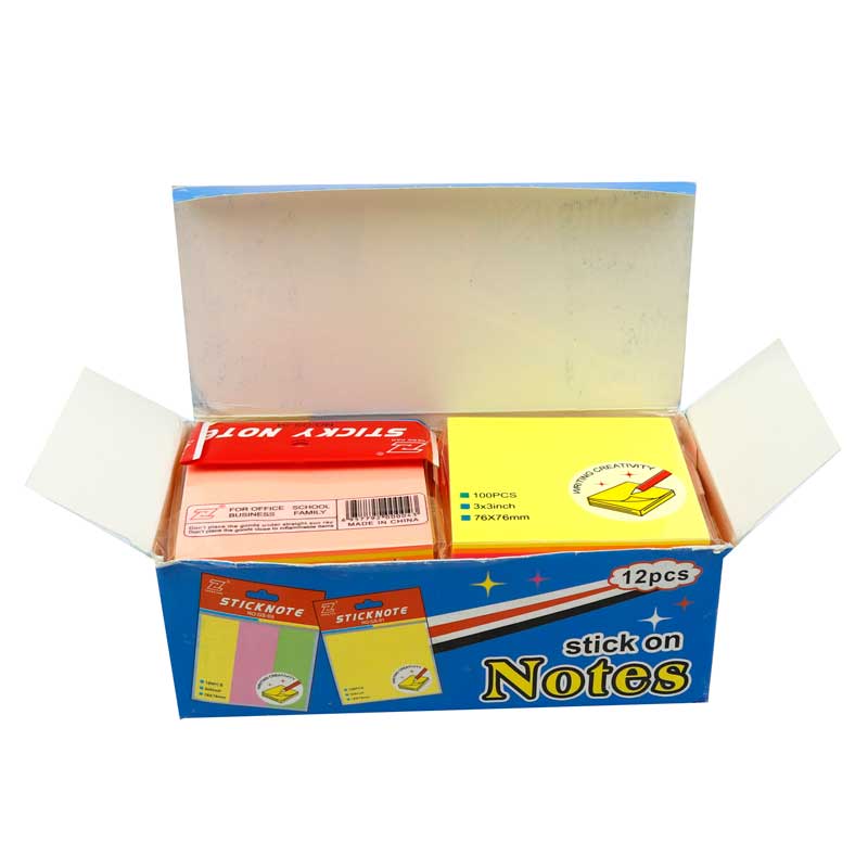 کاغذ یادداشت چسب دار Sticky Note GS-04 8*8cm بسته 12 عددی